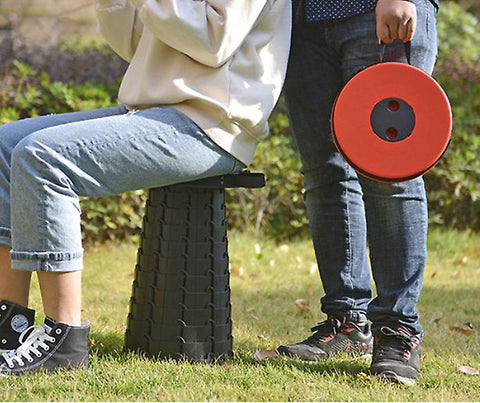 Silla plegable portátil redonda y liviana de alta resistencia- Para todo tipo de actividades🎁Hoy lleva la 2da con 50%DCTO