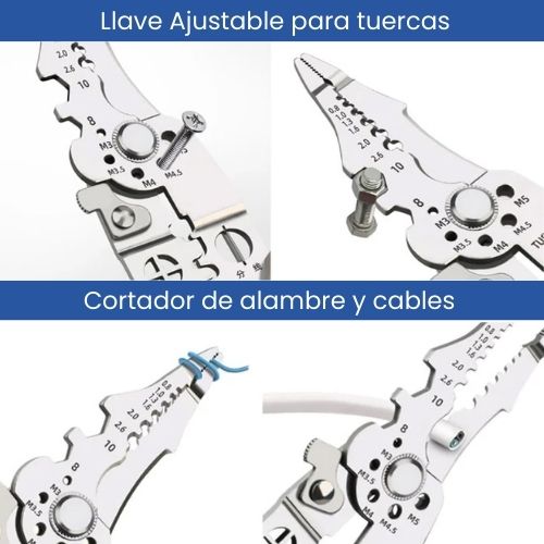 Alicate multifuncional 21 en 1 Herramienta pelacables, cortador, doblador de alambre 🎁 Hoy llévalo con 30% DCTO
