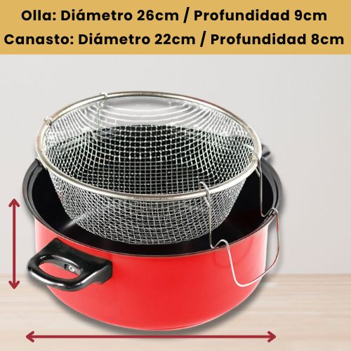 Olla VaporGourmet con cesta, en acero quirúrgico |Cocina sin aceite y transforma tu vida desde tu cocina