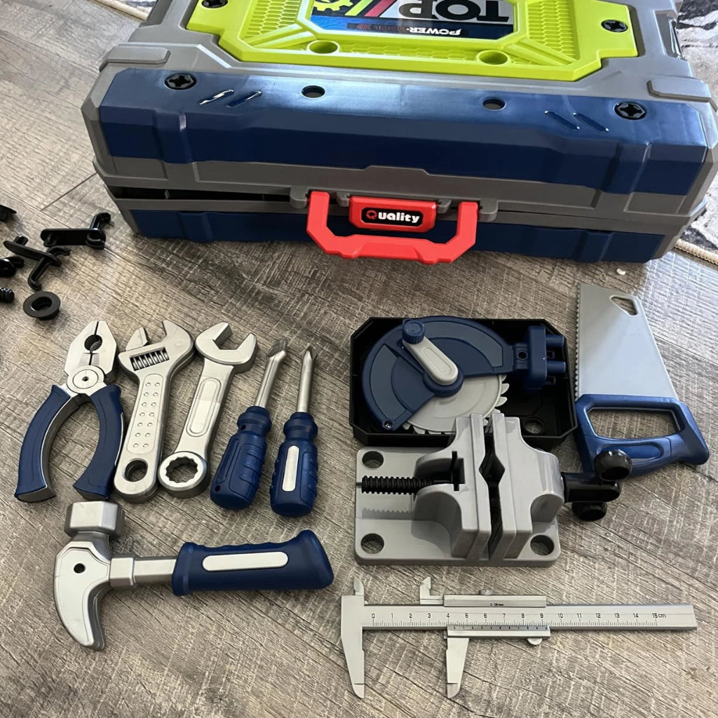 Kit de herramientas Manitas Constructoras - Maletin convertible | Aprendizaje, juego y creatividad sin pantallas.