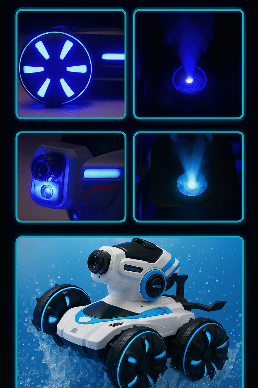 Carro a Control Remoto TurboSplash con Lanzador de bolas de hidrogel y agua 🎁Llévalo con 50% DCTO