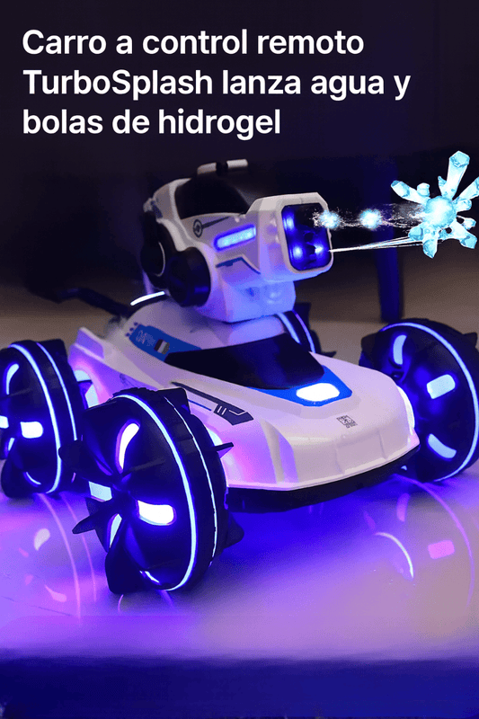 Carro a Control Remoto TurboSplash con Lanzador de bolas de hidrogel y agua 🎁Llévalo con 50% DCTO