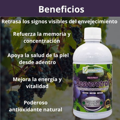 Resveratrol | El multivitamínico para lucir y sentirse más joven - 1 unidad x 400ml