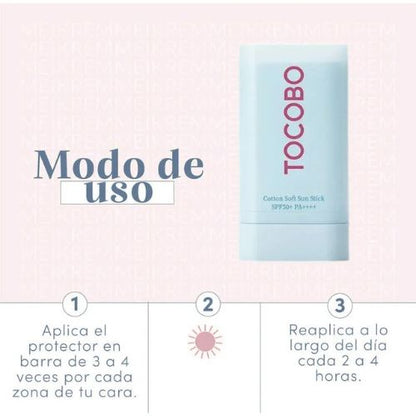 Bloqueador solar en barra Tocobo 19 Gr | Protege tu piel de envejecer antes de tiempo🎁Serum facial de Niacinamida 30Ml