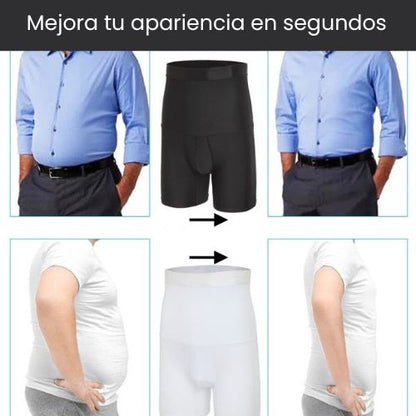 Bóxer negro control barriga para hombre - Cómodo, discreto y moldea tu abdomen Talla única 🎁Lleva hoy El 2do con 30% dcto