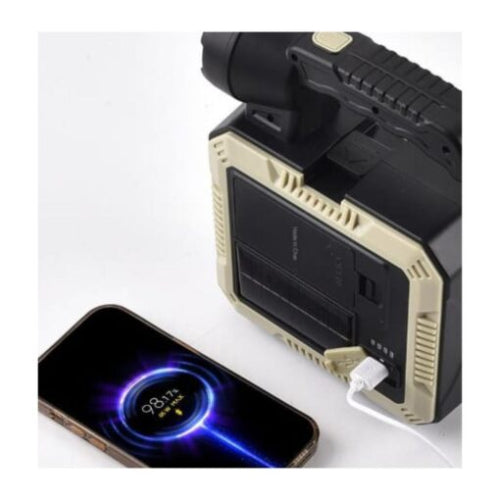 Linterna Solar con caja De Herramientas portátil - Con puerto de carga 🎁 Llévala hoy con 50% DCTO