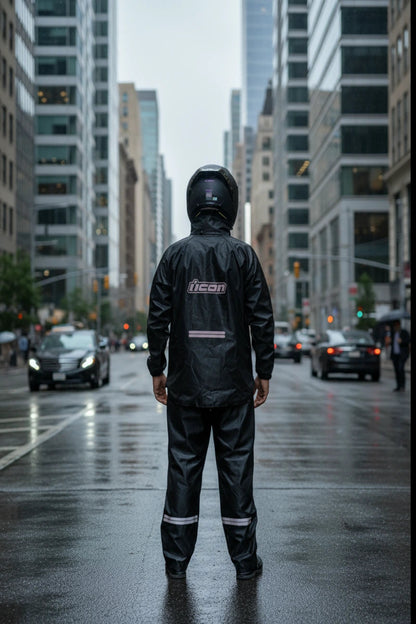 Impermeable Premium Monster/ iicon tipo Colmena | Incluye chaqueta con capota ajustable y pantalón con doble refuerzo en los muslos